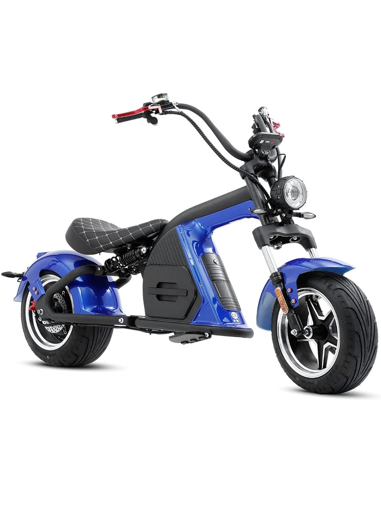 Electric Chopper Motorcycle M8 (60v - 2000 Watt) – Blue Force e-Rides